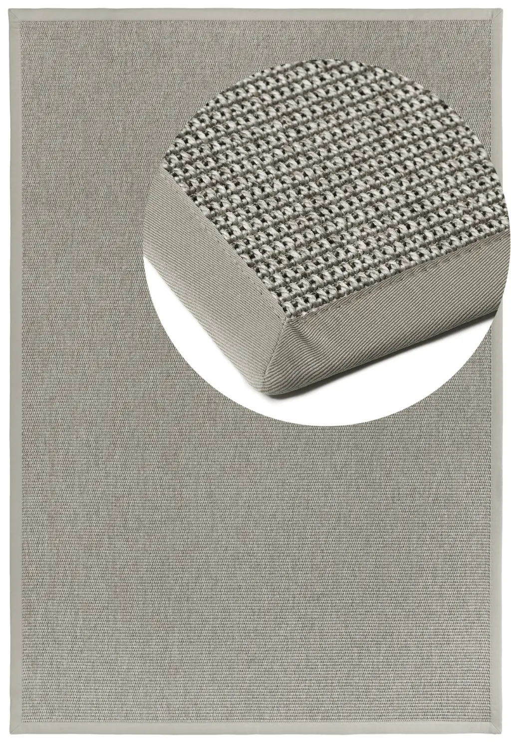 Naturino Basic S2 Silver 001 Twill top view with magnifying glass