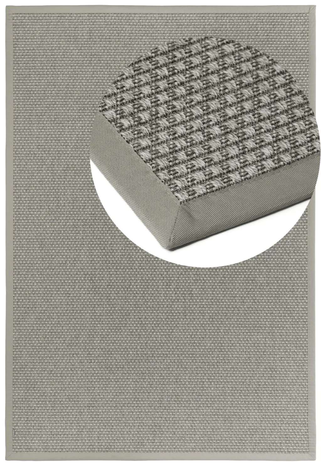 Naturino Basic S2 Silver 002 Karree top view with magnifying glass