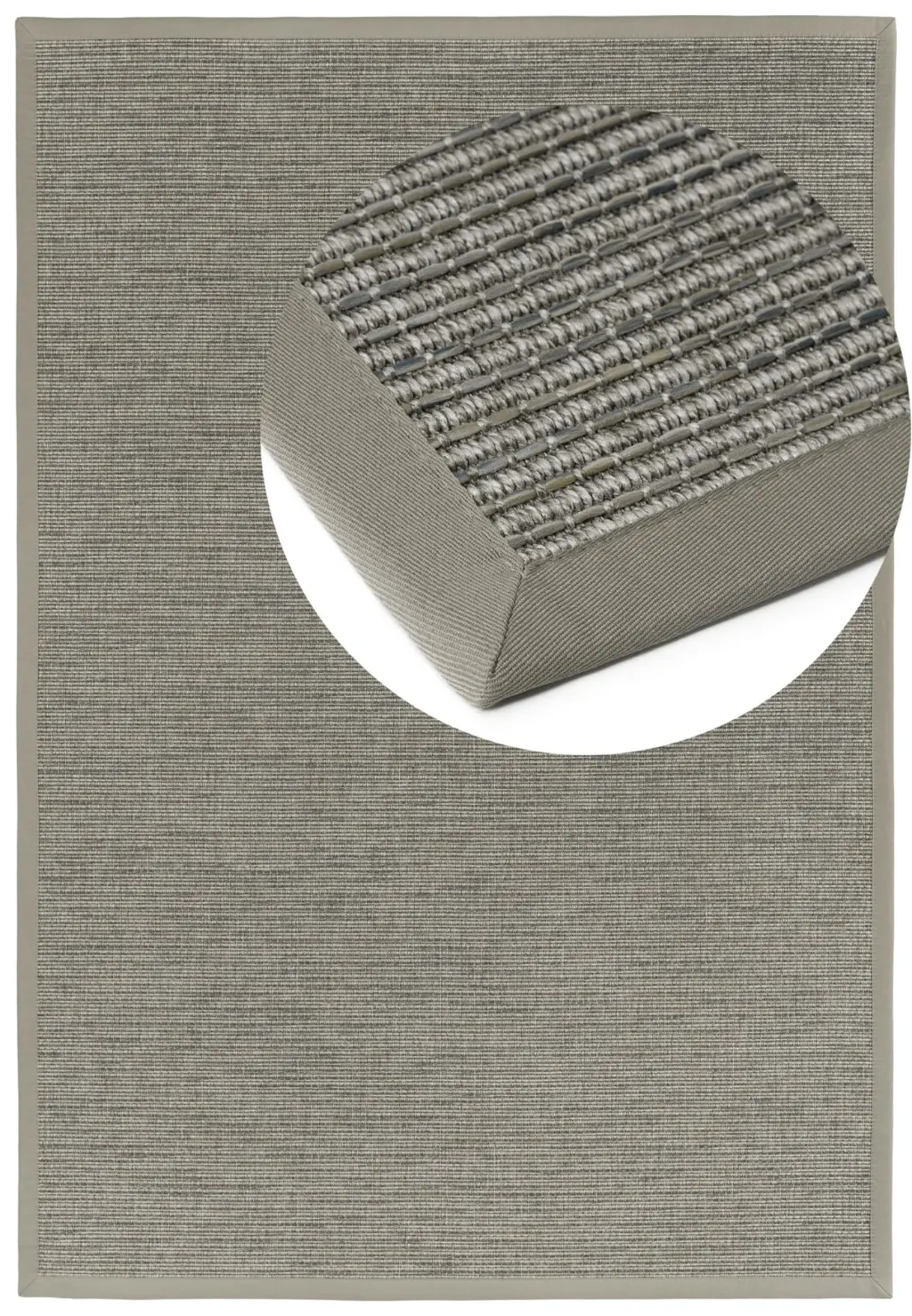 Naturino Basic S2 Silver 004 Stripes top view with magnifying glass